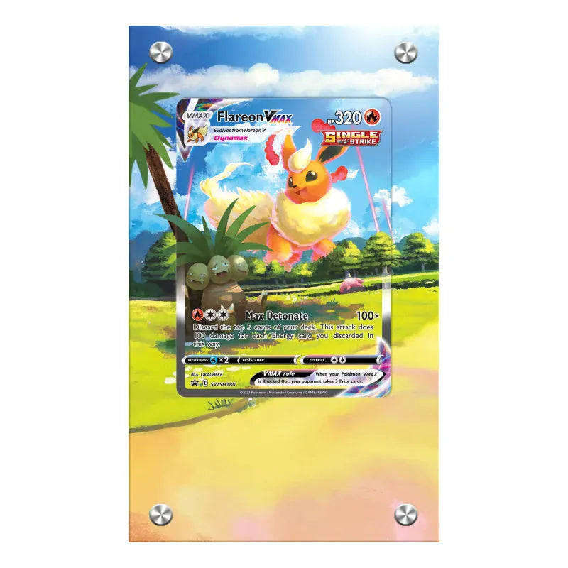 Dealdex Présentoir acrylique carte Pokémon – Pyroli - Vmax