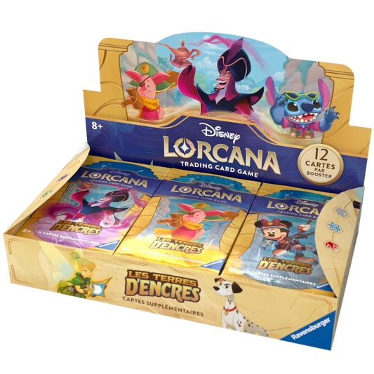 Dealdex Display de 24 boosters Disney Lorcana – Les Terres D’Encre