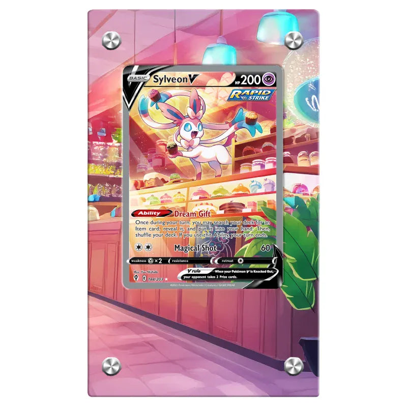Dealdex Présentoir acrylique carte Pokémon – Nymphali - V