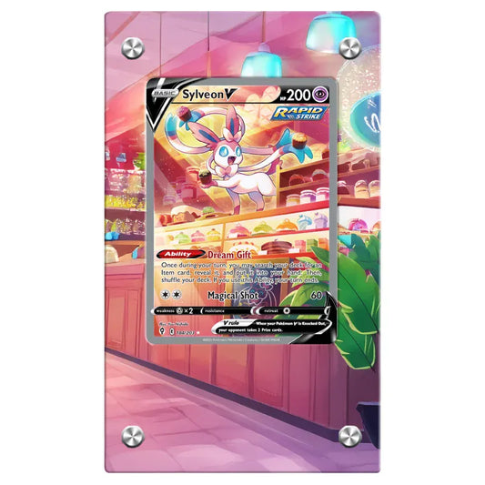 Dealdex Présentoir acrylique carte Pokémon – Nymphali - V