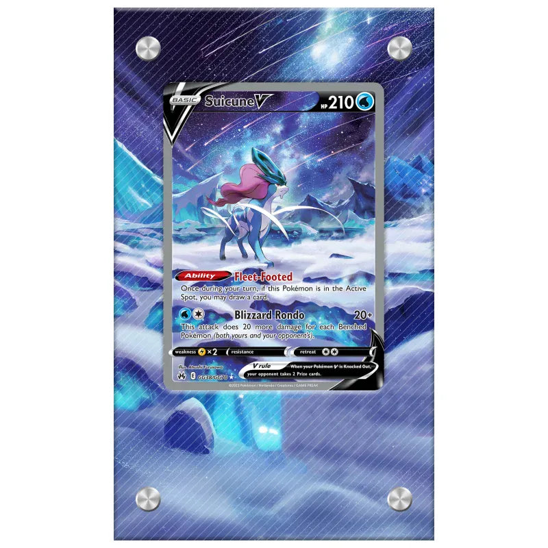 Dealdex Présentoir acrylique carte Pokémon – Suicune - V